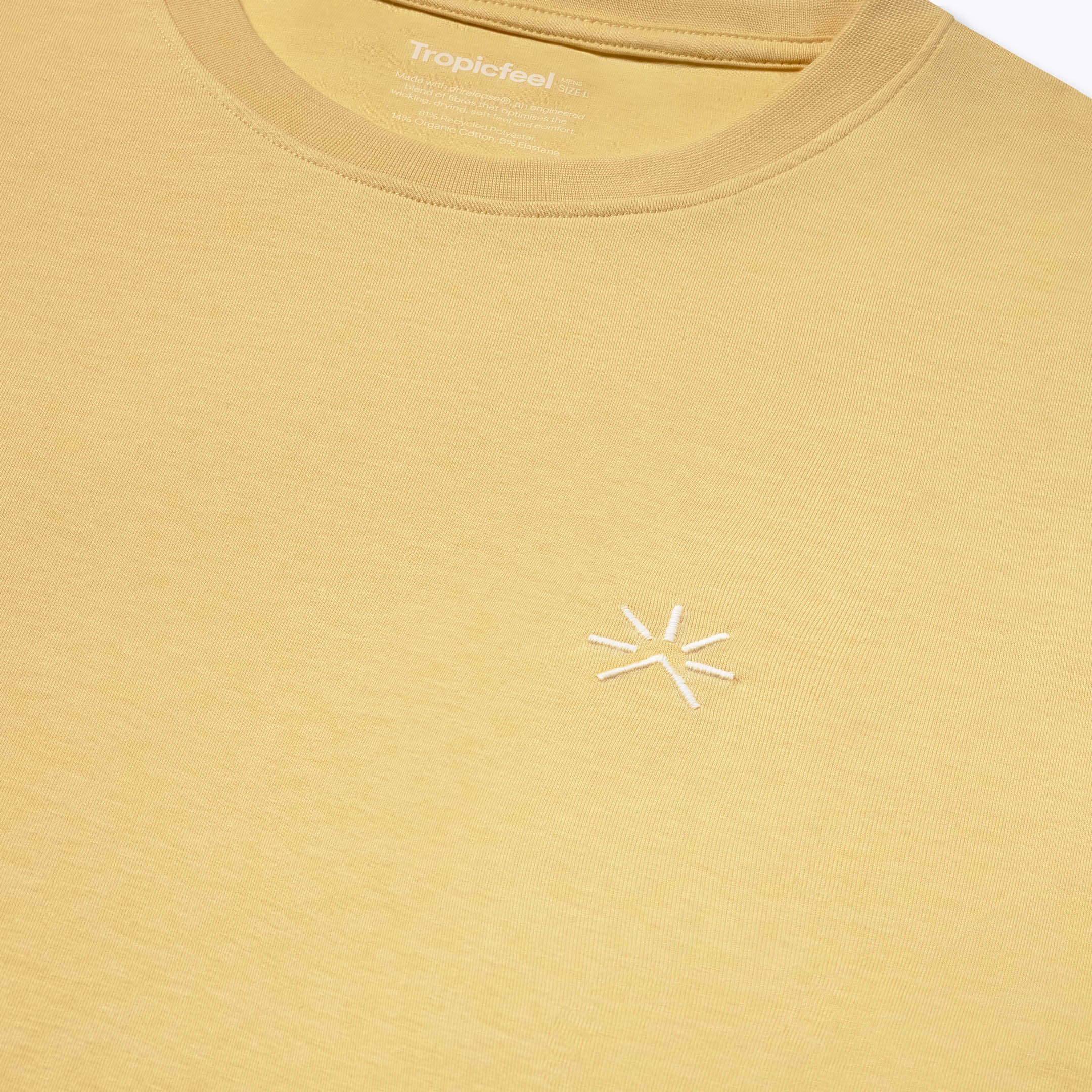 Men's ProTravel Tee SS Pastel Yellow - Image 3